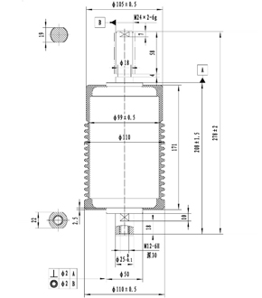 TD-24/1250-(25、31.5)C1J真空滅弧室