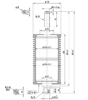 TD-40.5/1250-25C1J真空滅弧室